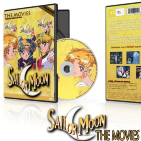 Other - New🌈 Sailor Moon The Movies DVD 3 Discs Premium Uncut Edition